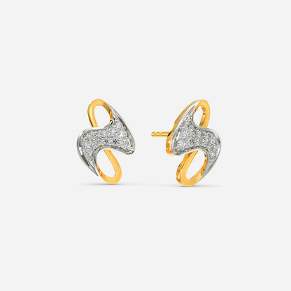 Lattice Mood Diamond Earrings