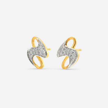Lattice Mood Diamond Earrings