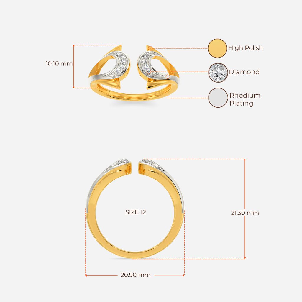 Abstract Beauty Diamond Rings