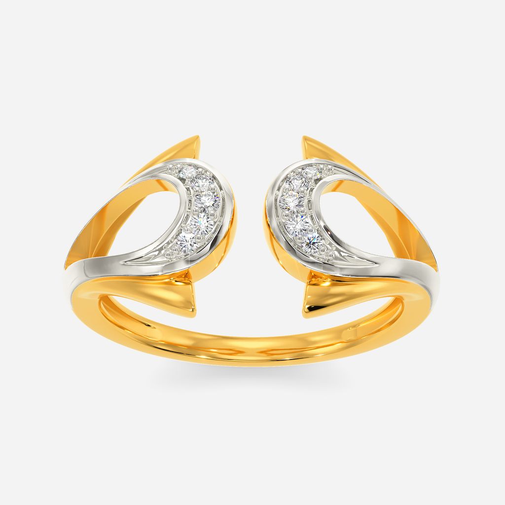 Abstract Beauty Diamond Rings
