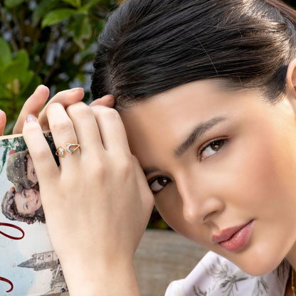 Abstract Beauty Diamond Rings