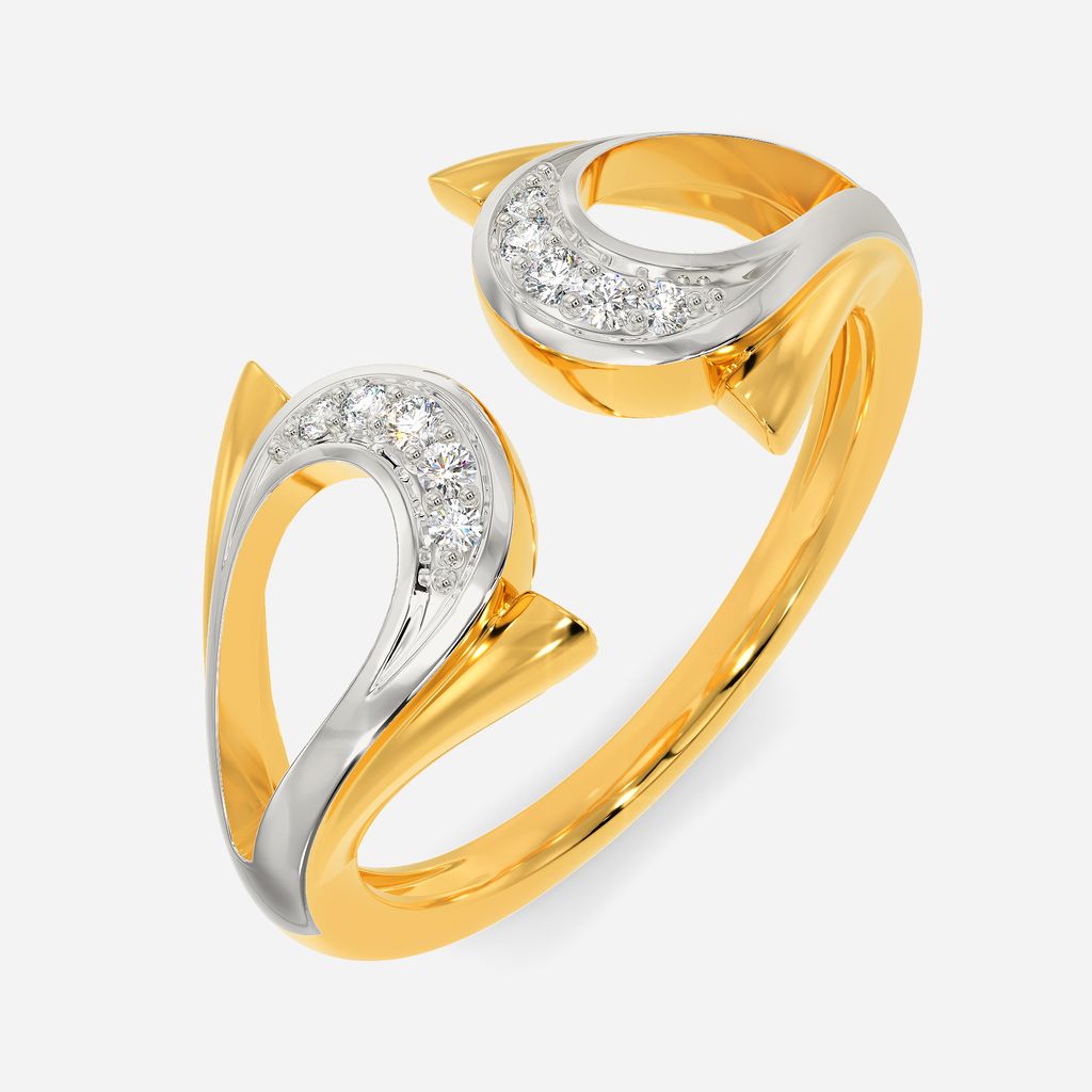 Abstract Beauty Diamond Rings