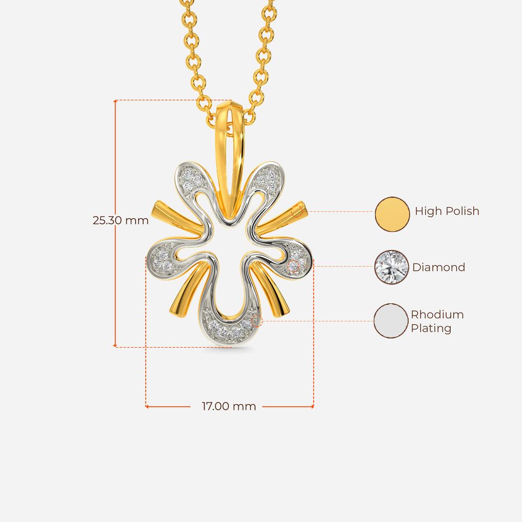Abstract Beauty Diamond Pendants
