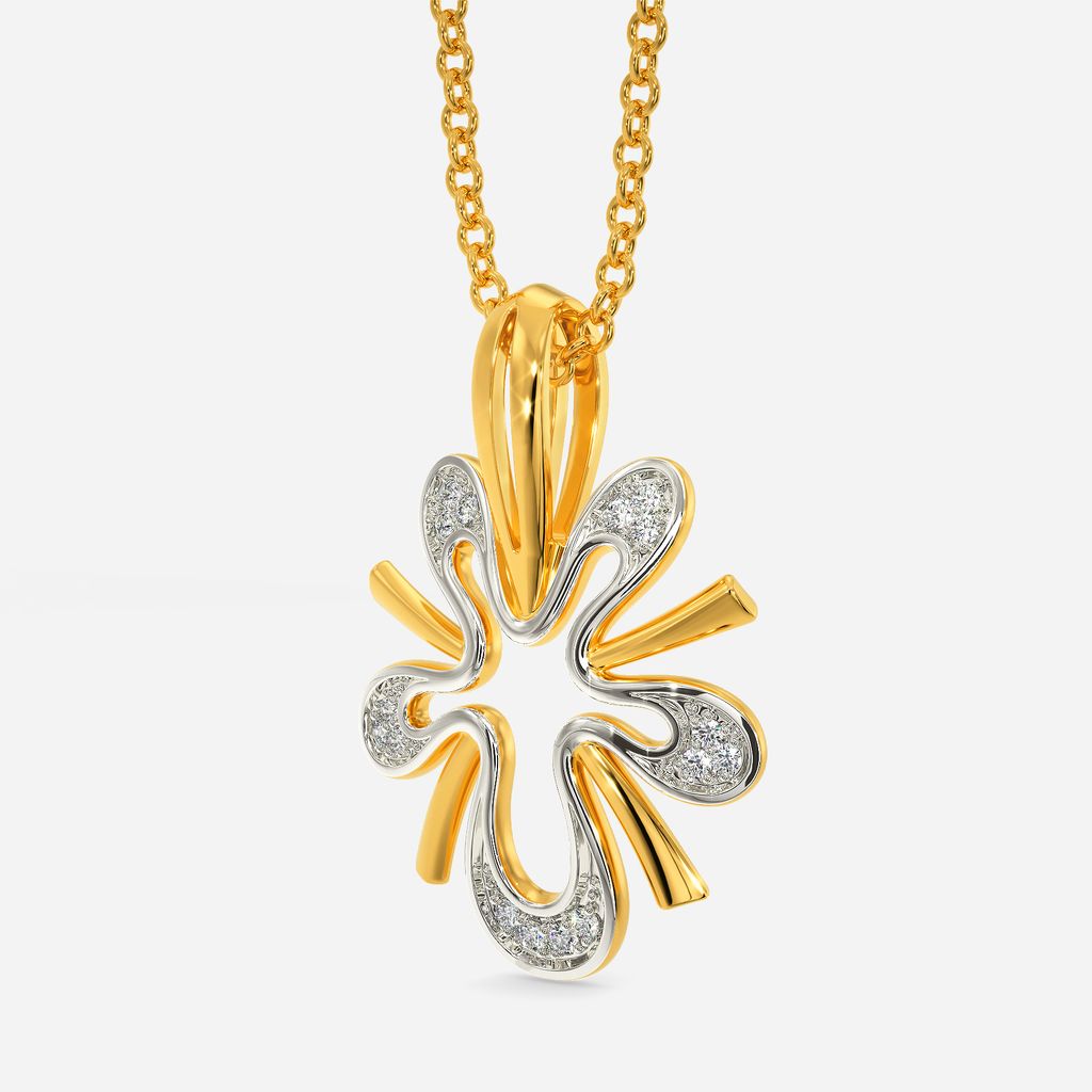 Abstract Beauty Diamond Pendants