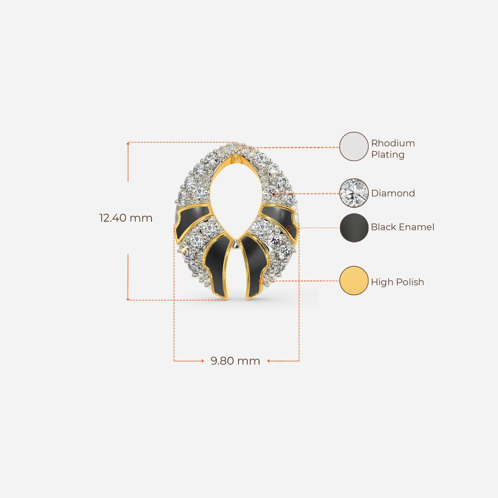 Shield Maiden Diamond Earrings