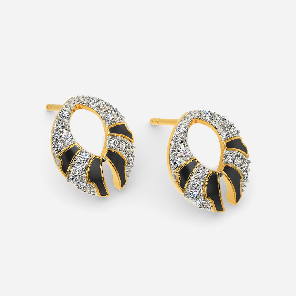 Shield Maiden Diamond Earrings