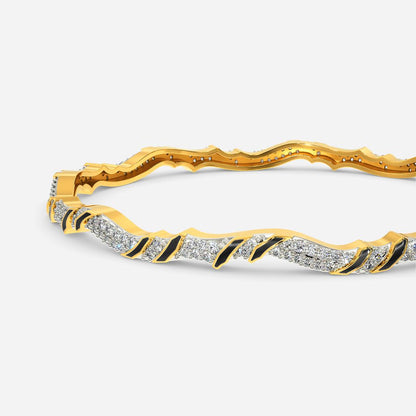 Shield Maiden Diamond Bangles