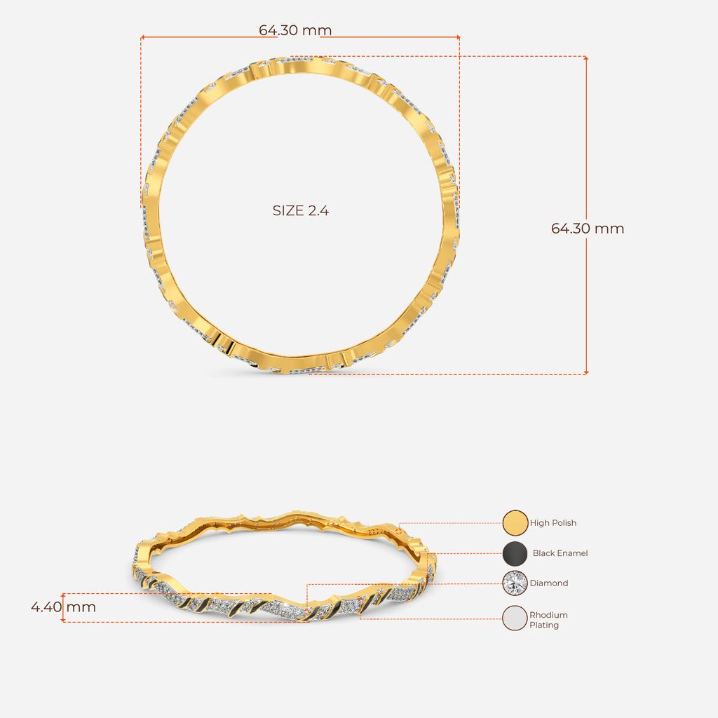 Shield Maiden Diamond Bangles