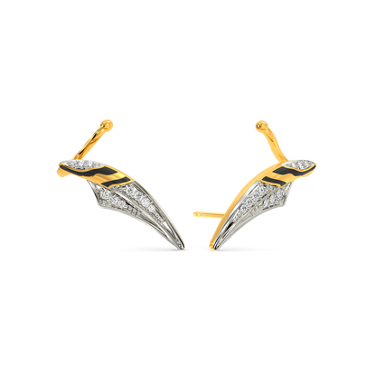 Tigress Muzzle Diamond Earrings