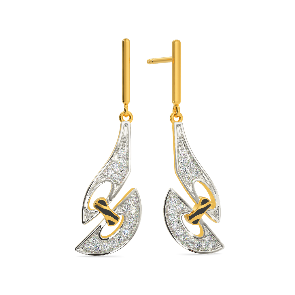 Power Stripes Diamond Earrings