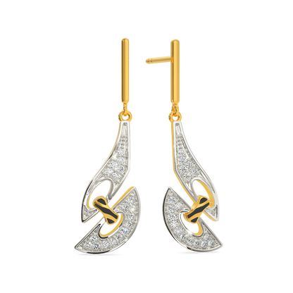 Power Stripes Diamond Earrings