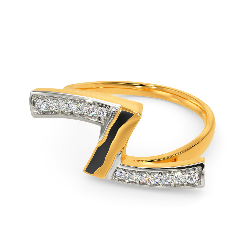 Zebra Debra Diamond Rings