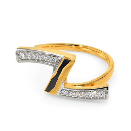 Zebra Debra Diamond Rings