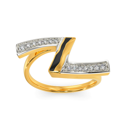 Zebra Debra Diamond Rings