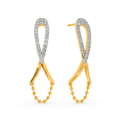 Kinda Linked Diamond Earrings