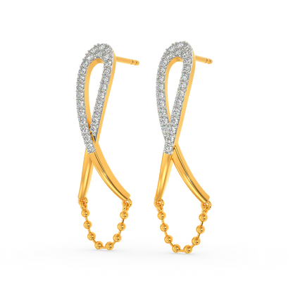 Kinda Linked Diamond Earrings