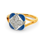 Artsy Denim Diamond Rings