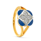 Artsy Denim Diamond Rings