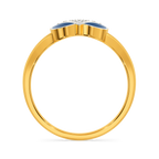 Artsy Denim Diamond Rings