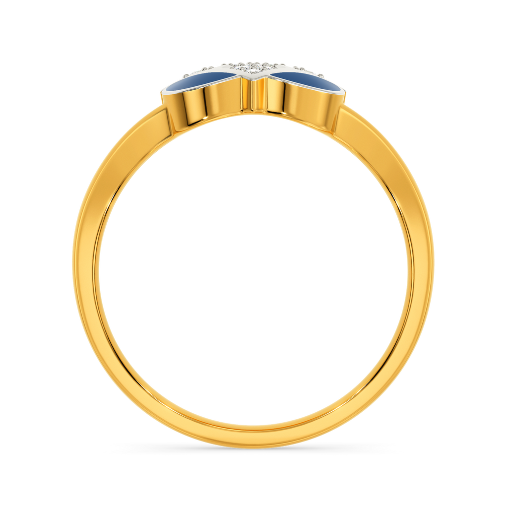 Artsy Denim Diamond Rings