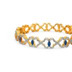 Artsy Denim Diamond Bangles