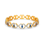 Artsy Denim Diamond Bangles