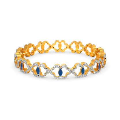 Artsy Denim Diamond Bangles