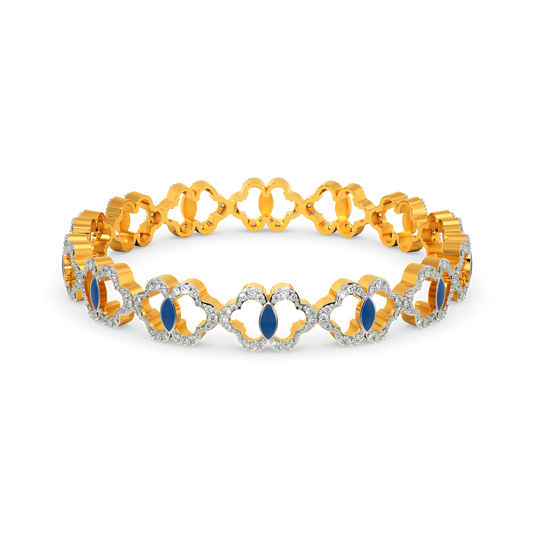 Artsy Denim Diamond Bangles