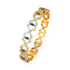 Artsy Denim Diamond Bangles