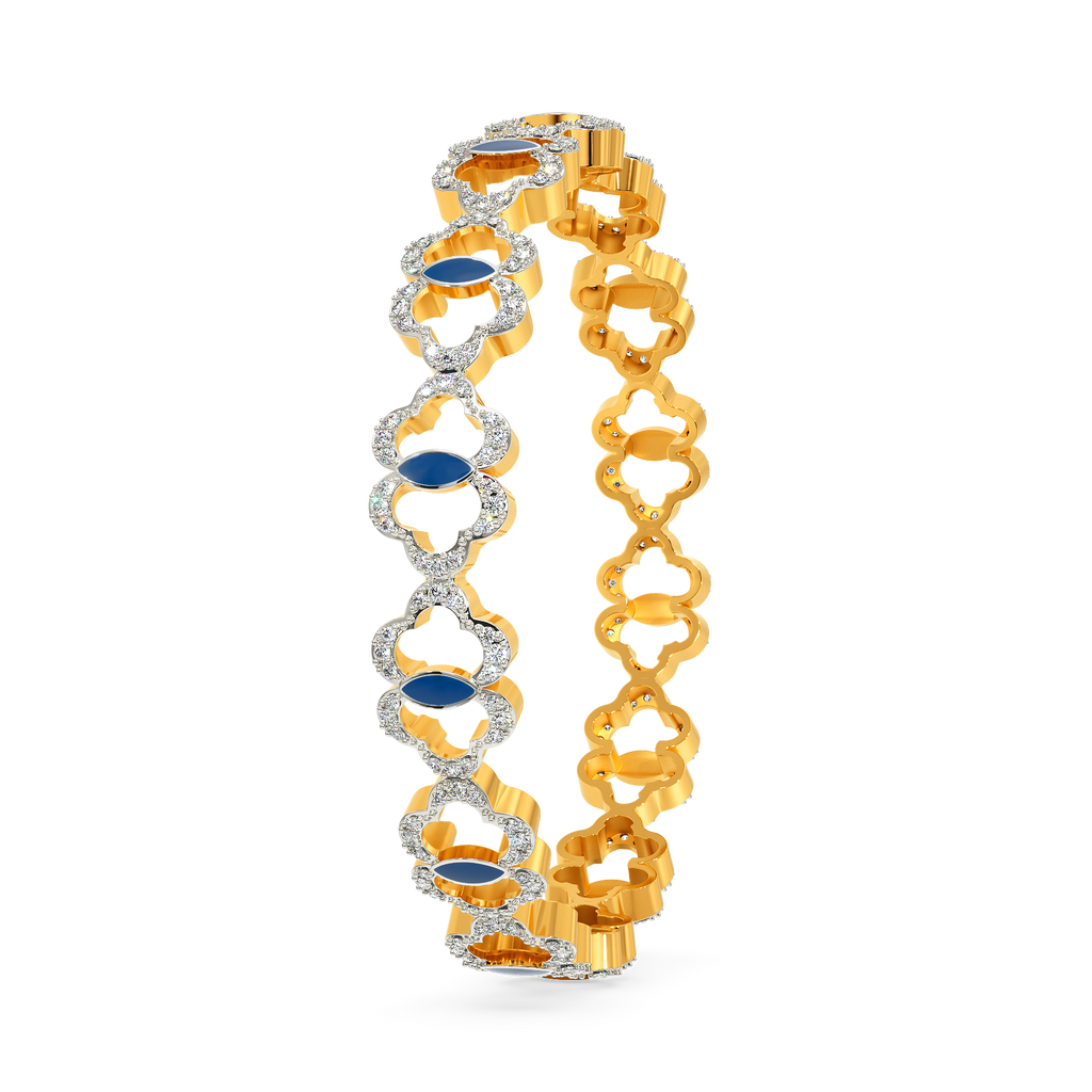 Artsy Denim Diamond Bangles