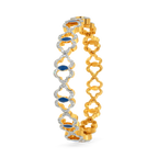 Artsy Denim Diamond Bangles