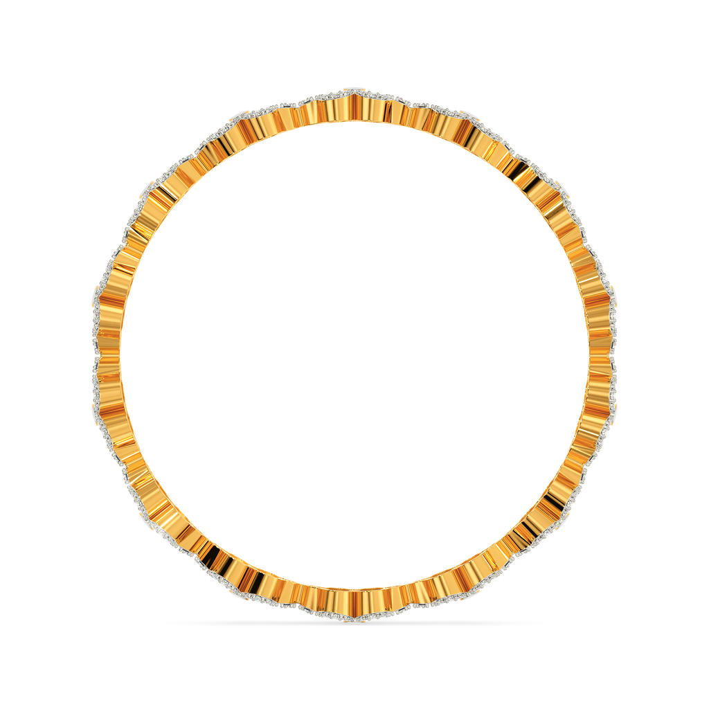 Artsy Denim Diamond Bangles