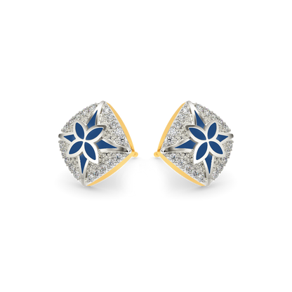 Denim Star Diamond Earrings