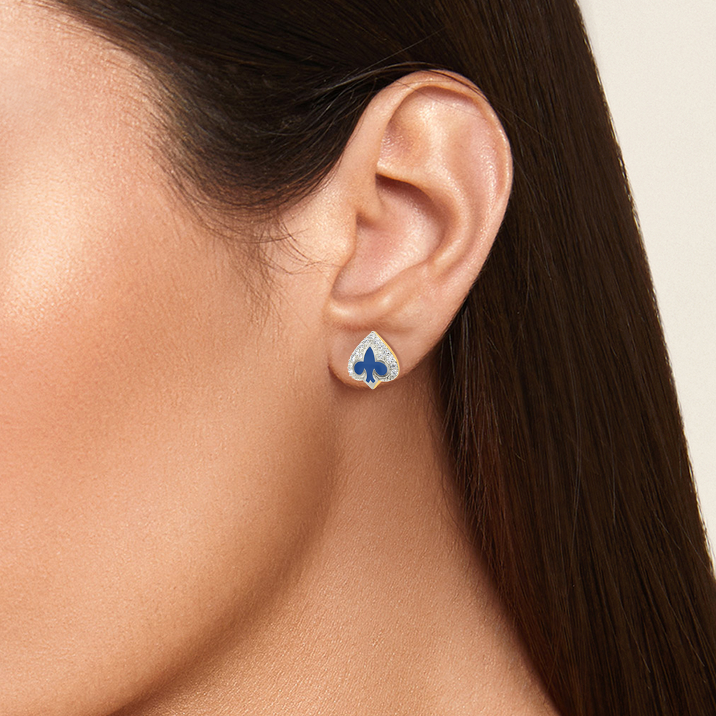 Queen Of Club Diamond Earrings
