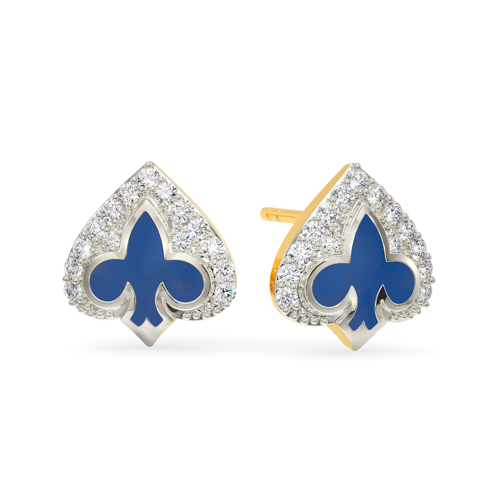 Queen Of Club Diamond Earrings