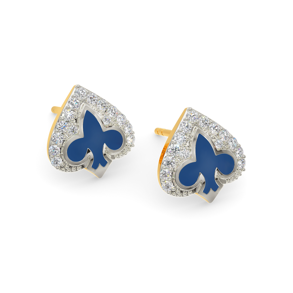 Queen Of Club Diamond Earrings