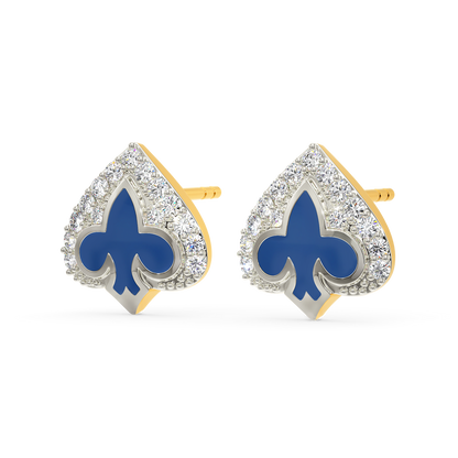 Queen Of Club Diamond Earrings