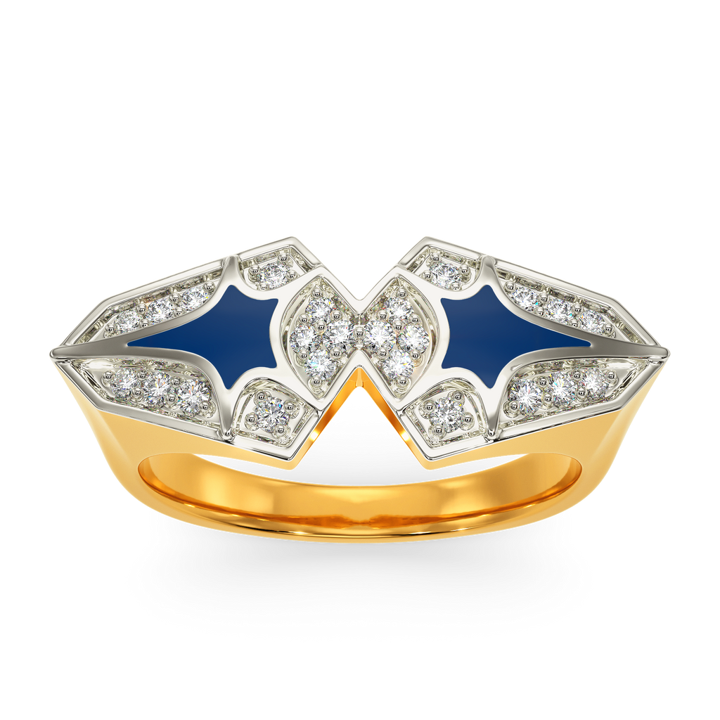 Dare Denim Diamond Rings