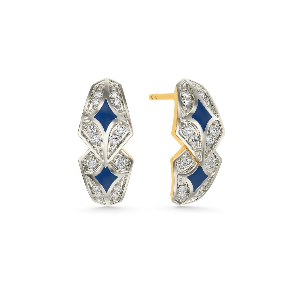Dare Denim Diamond Earrings