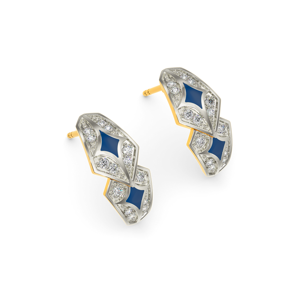 Dare Denim Diamond Earrings