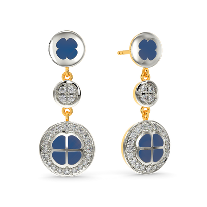 Dipped In Denim Diamond Earrings