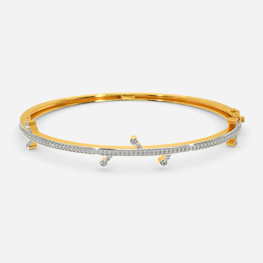 Sci Grid Diamond Bangles