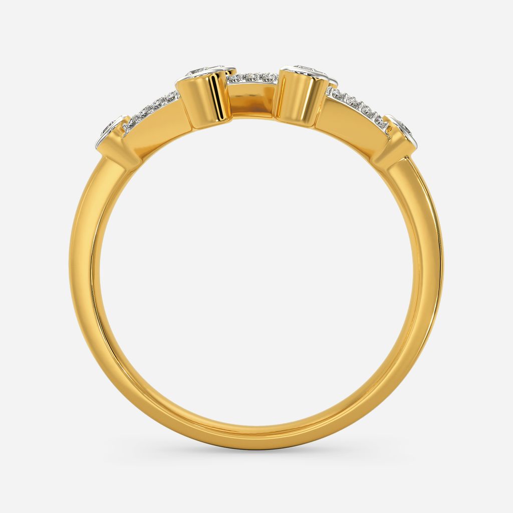 Static Glitch Diamond Rings