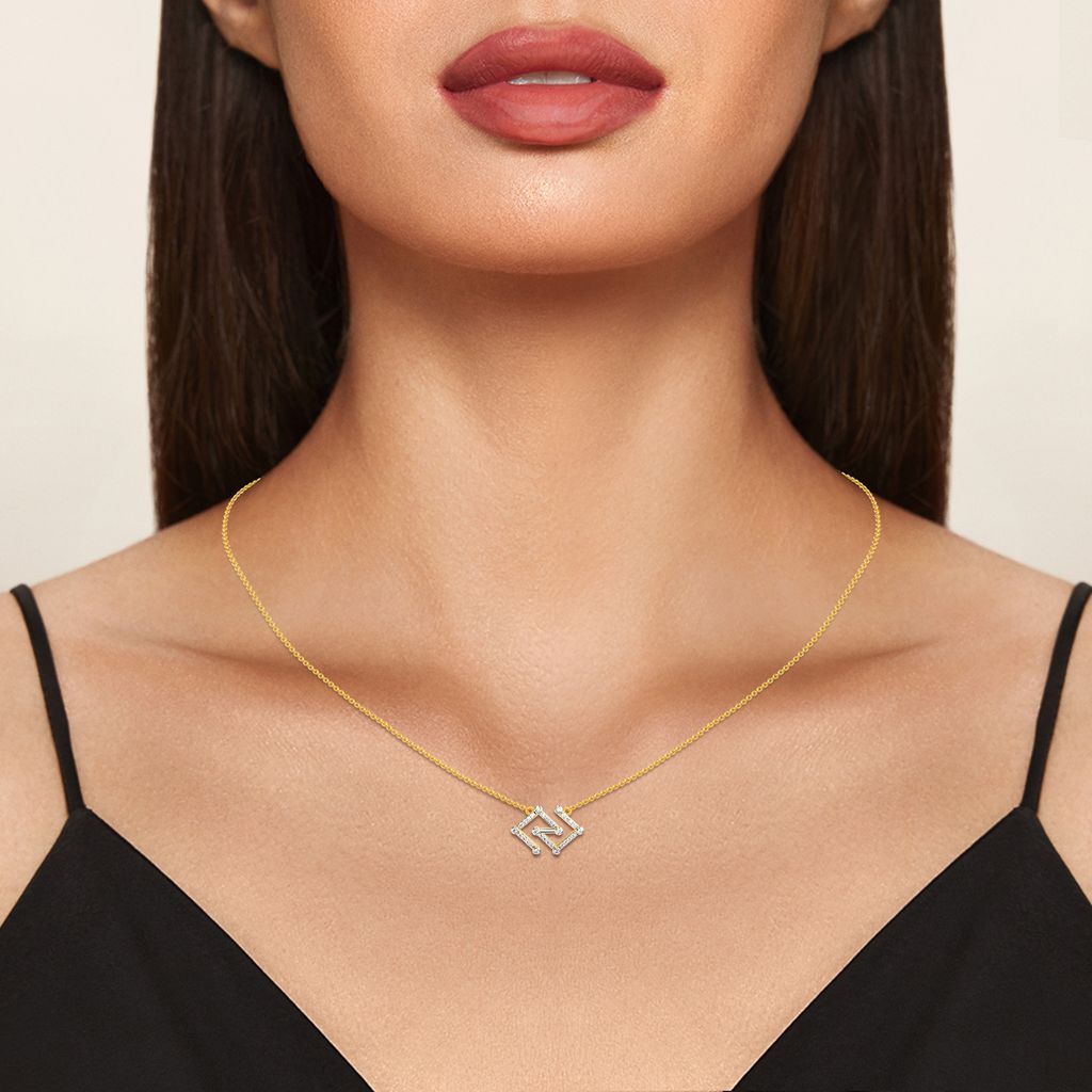 Static Glitch Diamond Necklaces