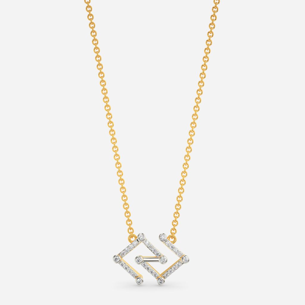 Static Glitch Diamond Necklaces