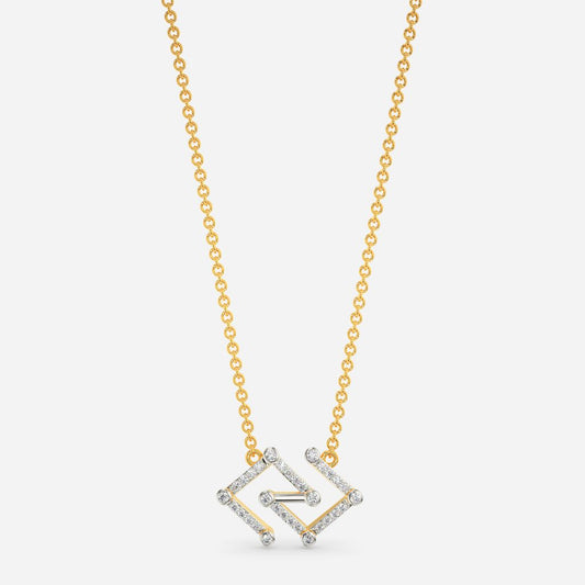 Static Glitch Diamond Necklaces