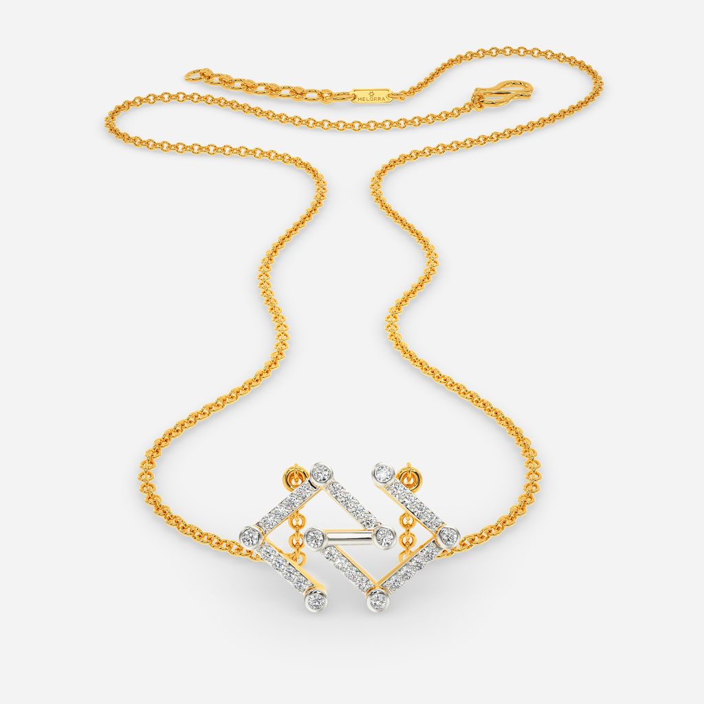 Static Glitch Diamond Necklaces