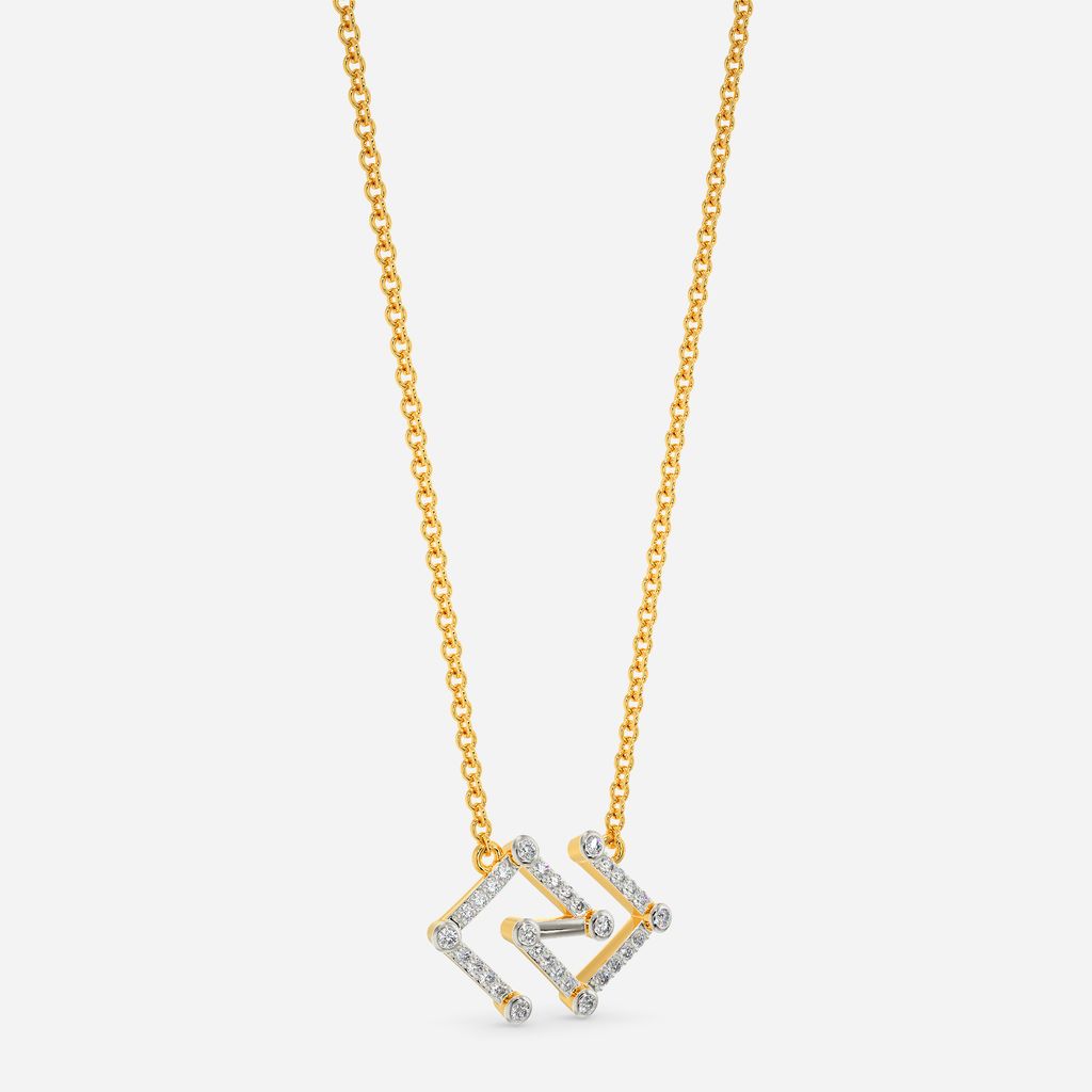 Static Glitch Diamond Necklaces