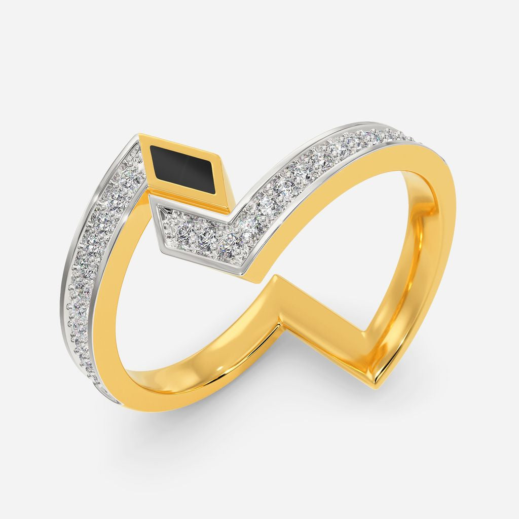 Slay in Stripe Diamond Rings