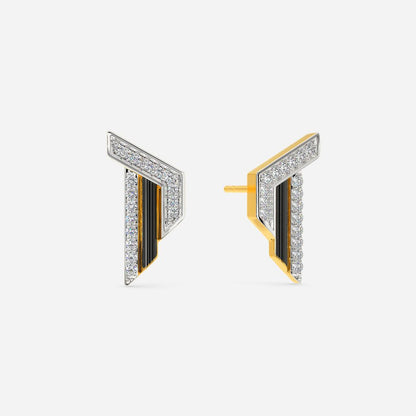 Slay in Stripe Diamond Earrings